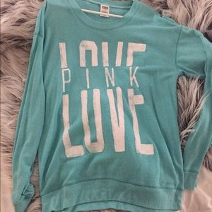 PINK Light Blue Sweater